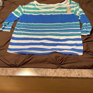 Striped American eagle top